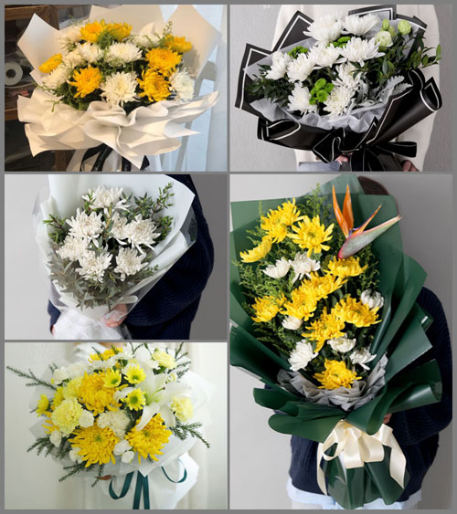 广东梅州市大埔县青溪镇青峰村白事花束代送